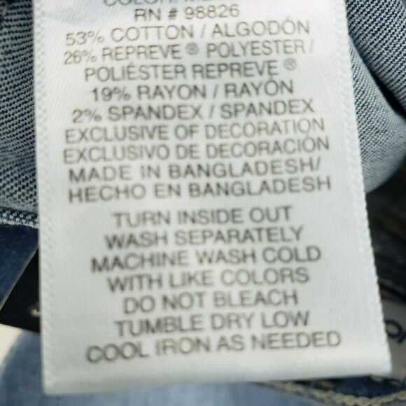 New Jordache Girls Skinny Medenz Jeans Blue Size‎ 6 NWT - Picture 5 of 6